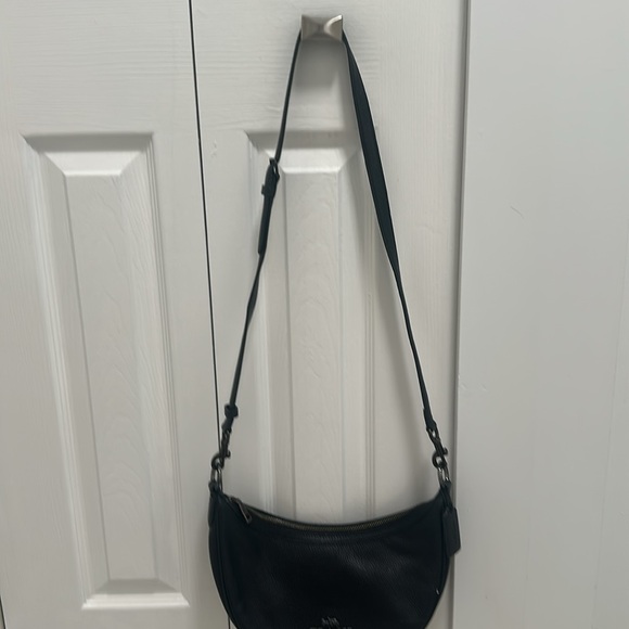 Coach Black Leather Shoulder Bag - Picture 9 of 11